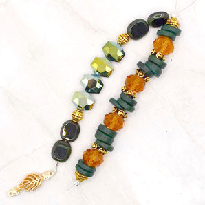 Bead Strand Duo in Pine Tree