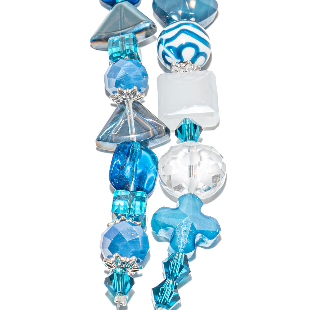Bead Strand Duo in Pool Party