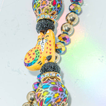 Bead Strand Duo in Purrfect Cheetah Print