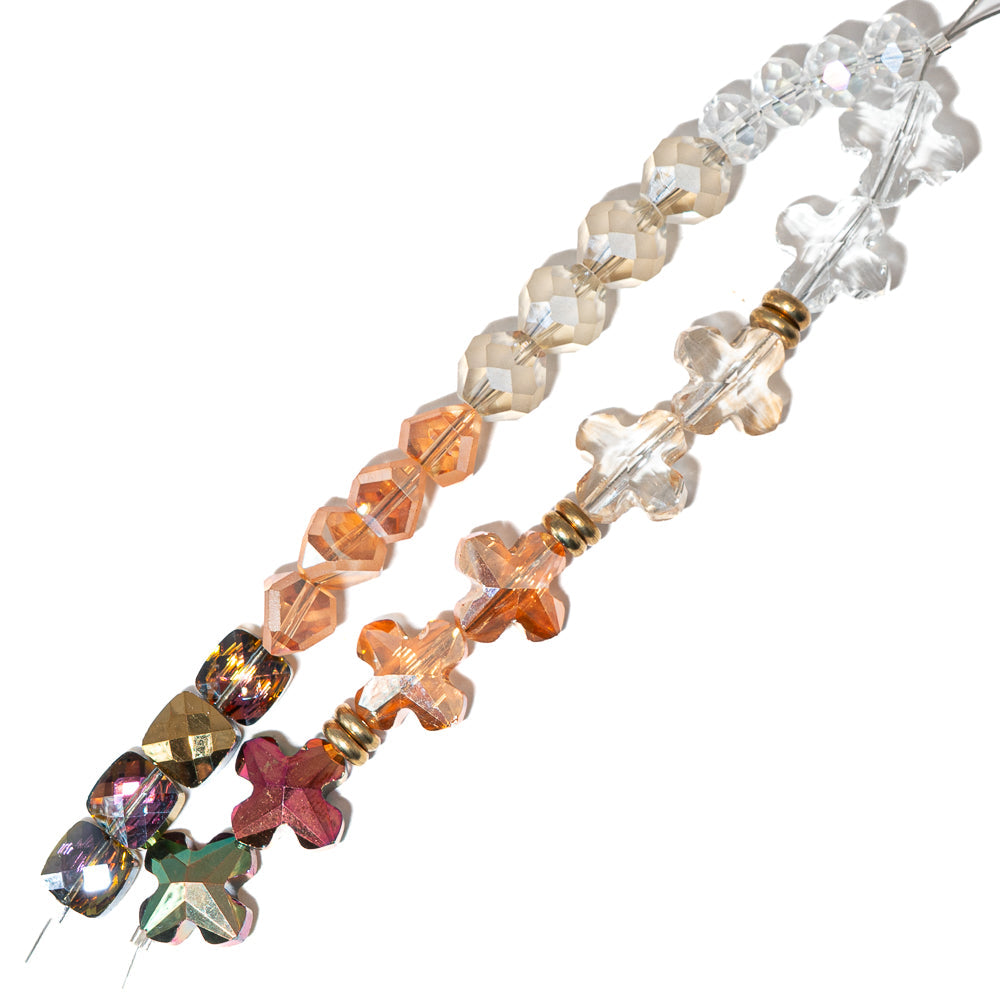 Bead Strand Duo in Root Beer Float