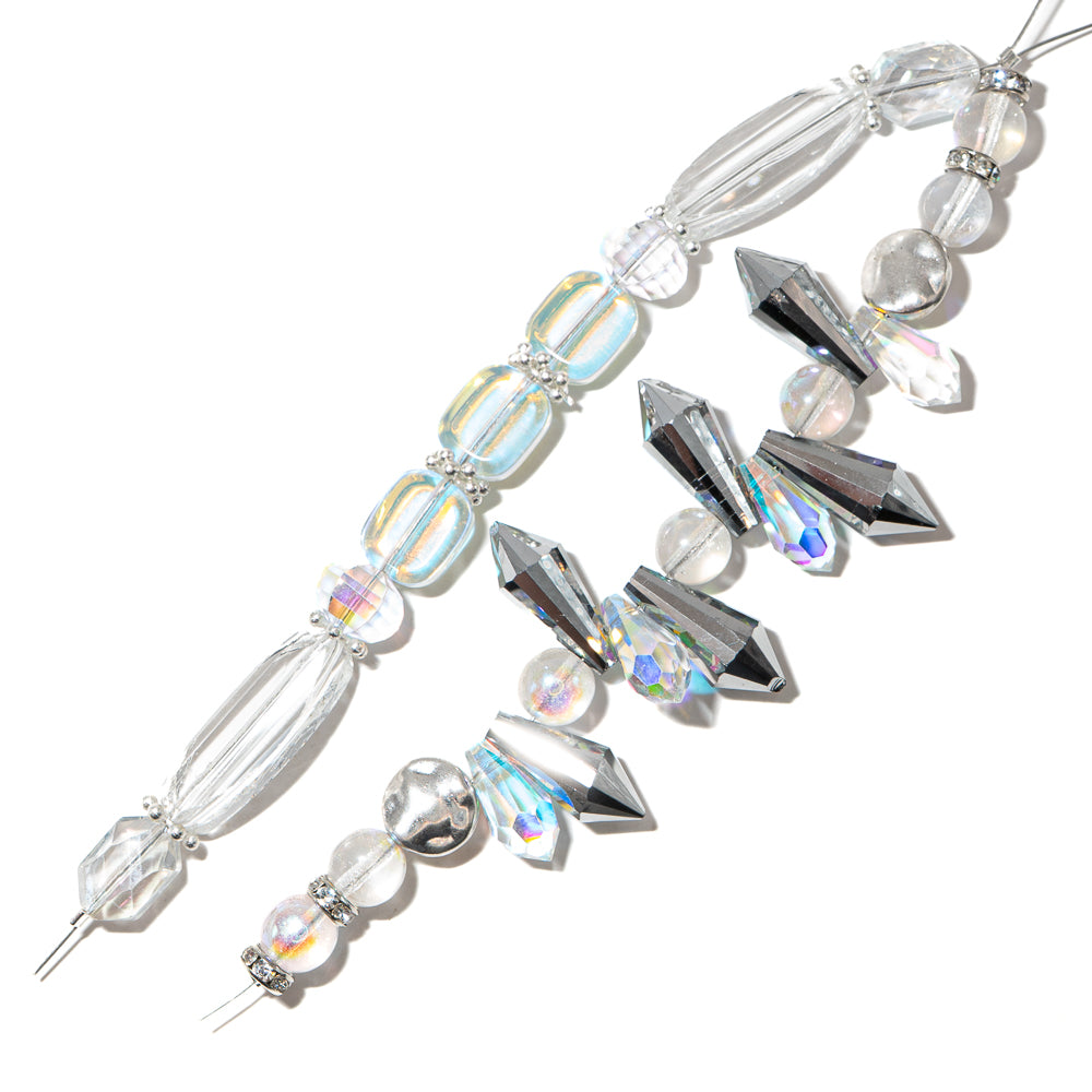 Bead Strand Duo in the Icy Crystal