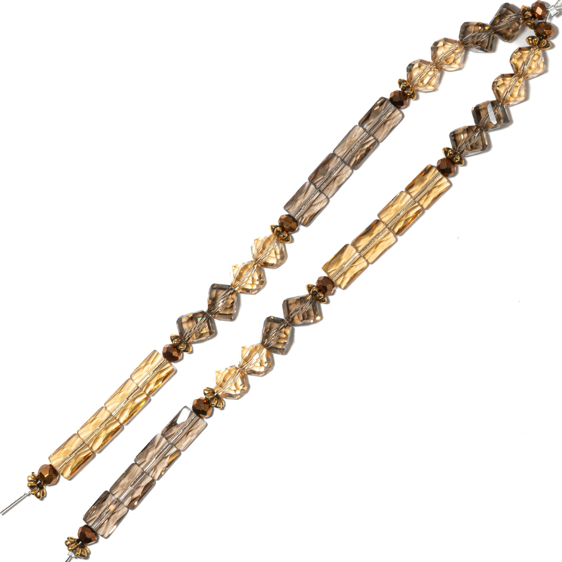 Bead Strand Duo in Urban Gold