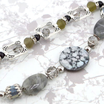 Bead Strand in Vintage Tombstone