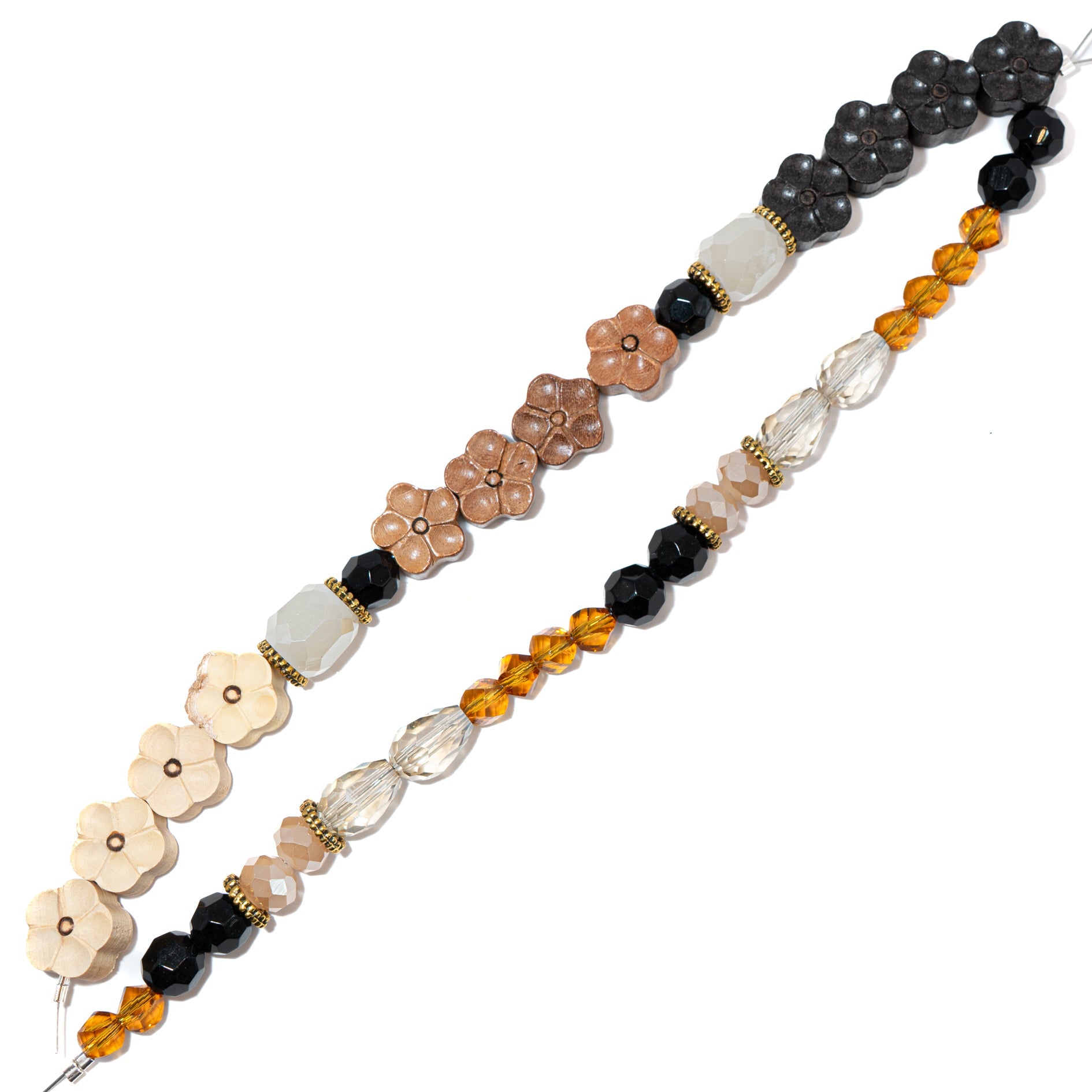 Bead Strand Duo in Wild Blossoms