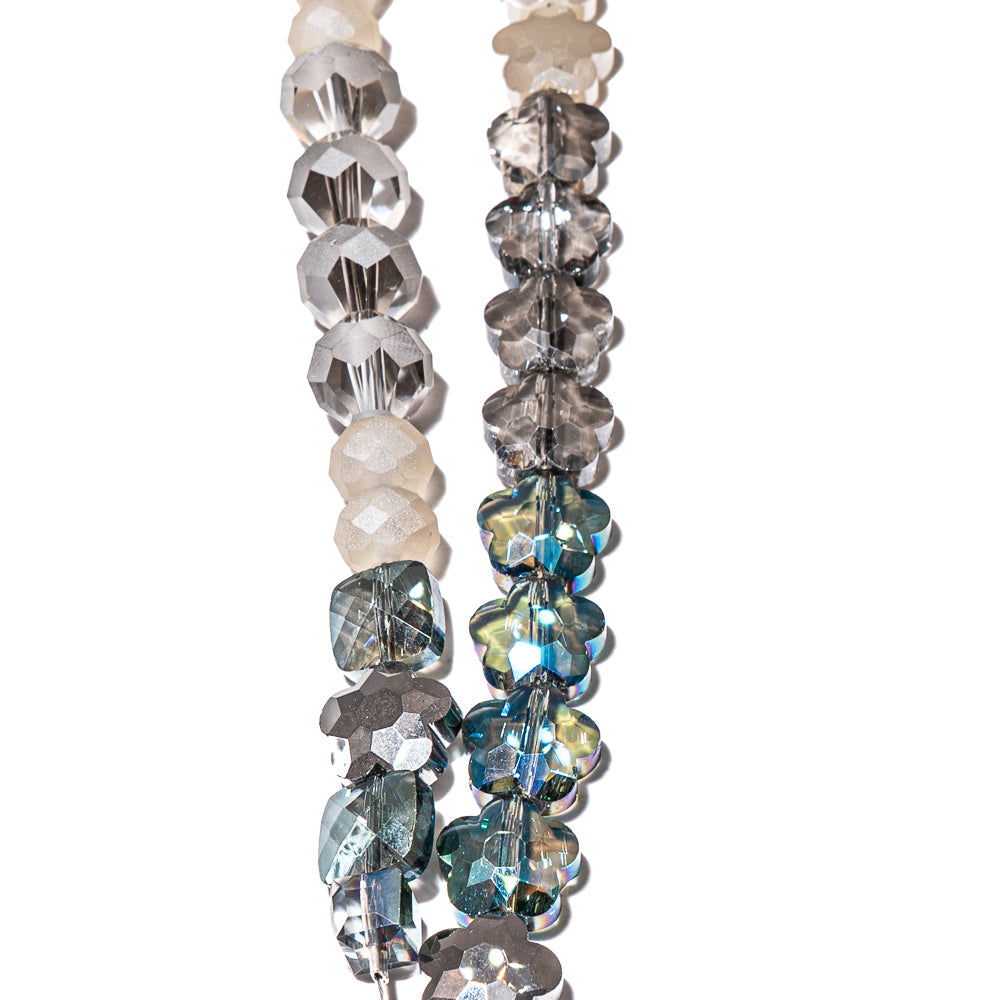 Bead Strand Duo in Winter Ivy