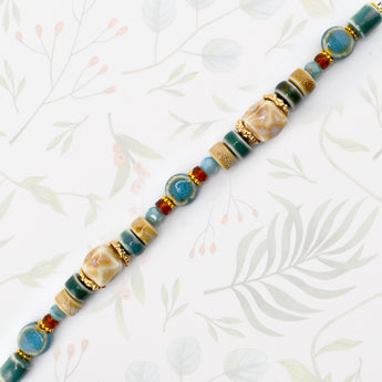 Bead Strand in Desert Mosaic