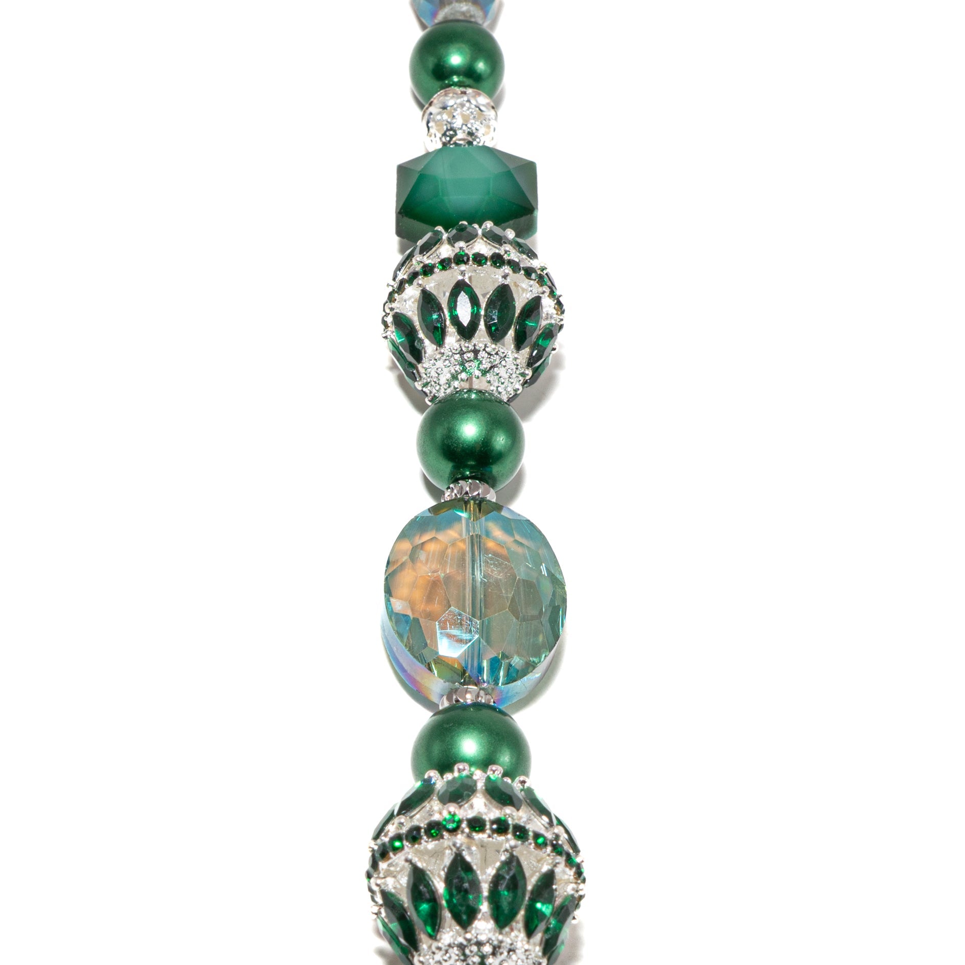 Bead Strand in Emerald Spark