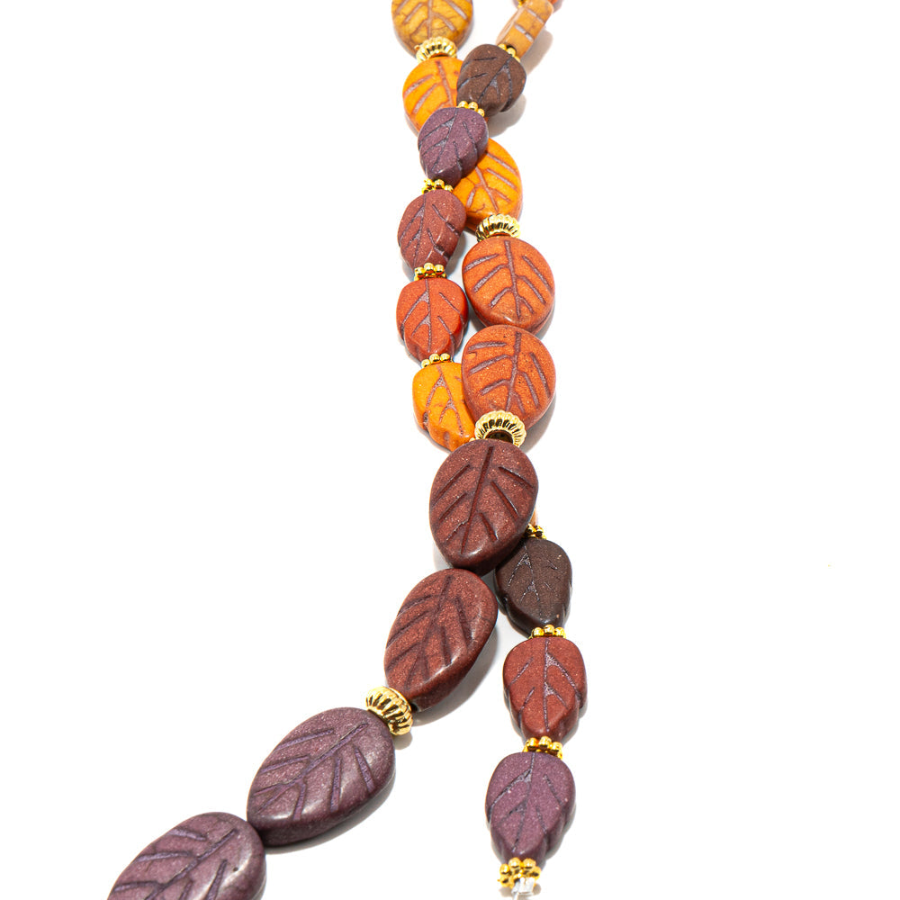 Bead Strand Duo in Falling Leaves