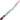 Bead Strand in Galactic Rainbow