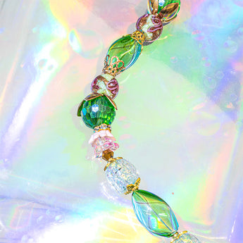 Glass Bead Strand in Princess Frog