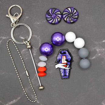 Mini Bead Mix & Keychain Kit in Vampiress Wine Night