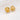 Beads By The Dozen Twisted Glass Rondelles in Golden