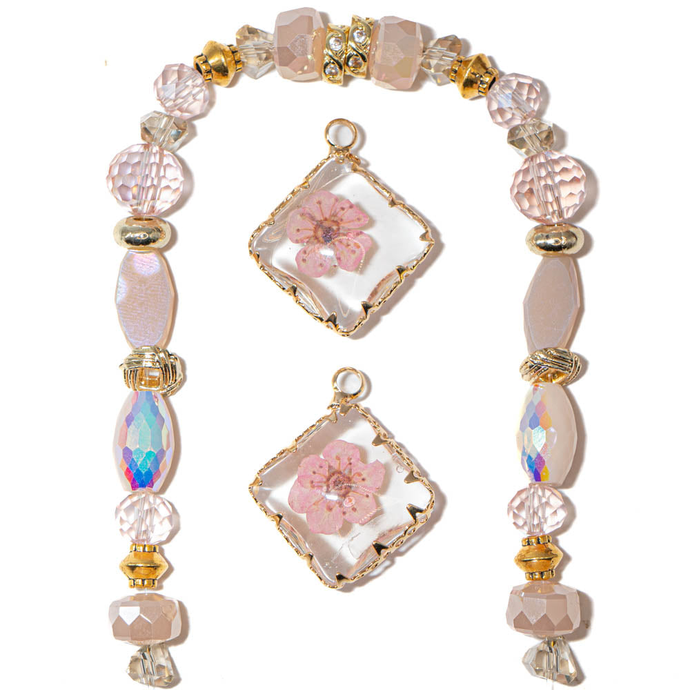 Bite-Sized Bead Mix in Cherry Blossoms