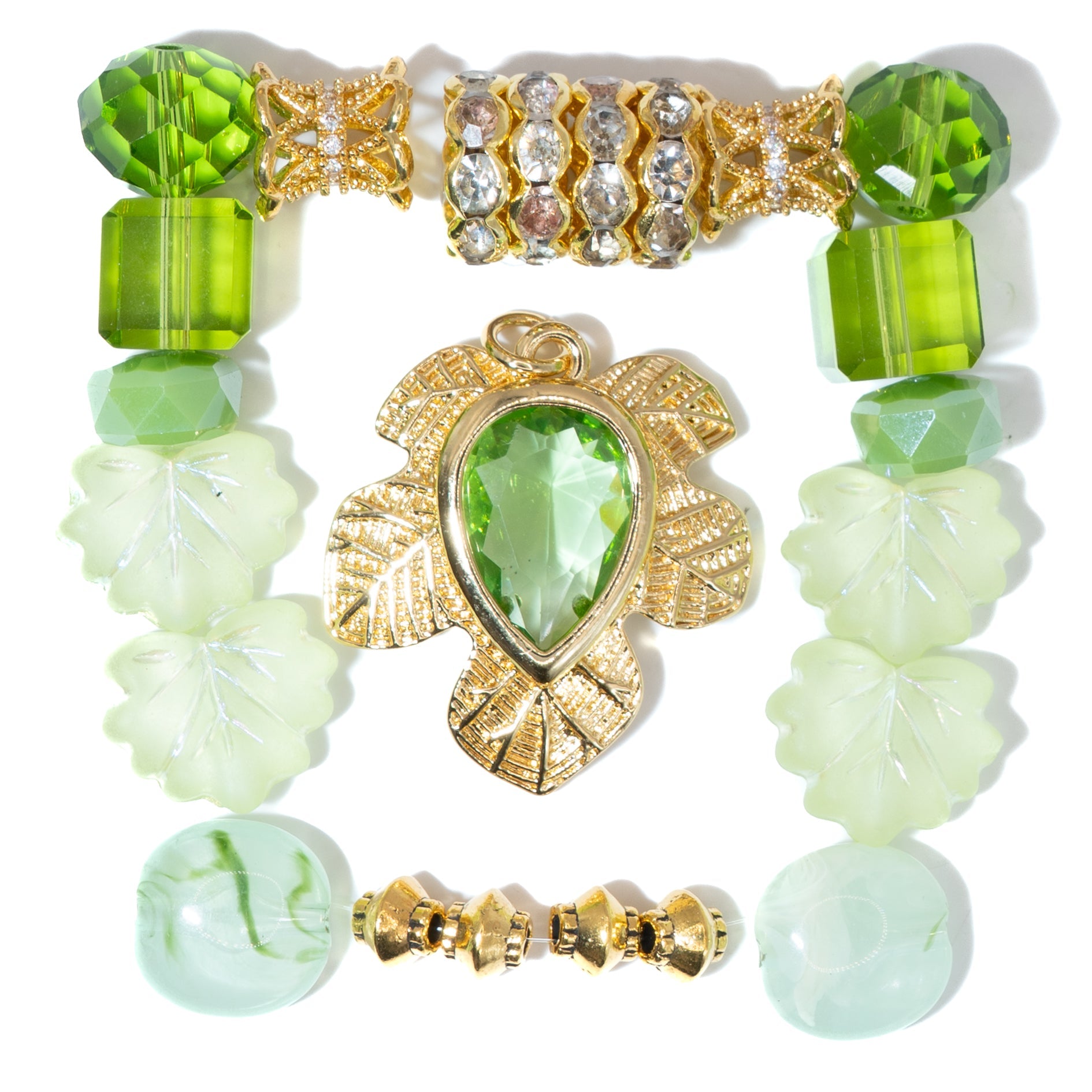 Bite-Sized Bead Mix in Peridot Forest