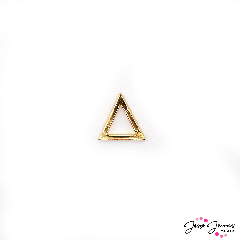 Bling n' Brass Triangle Clasp