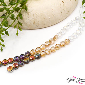 Ombré Glass Bead Set in Latte