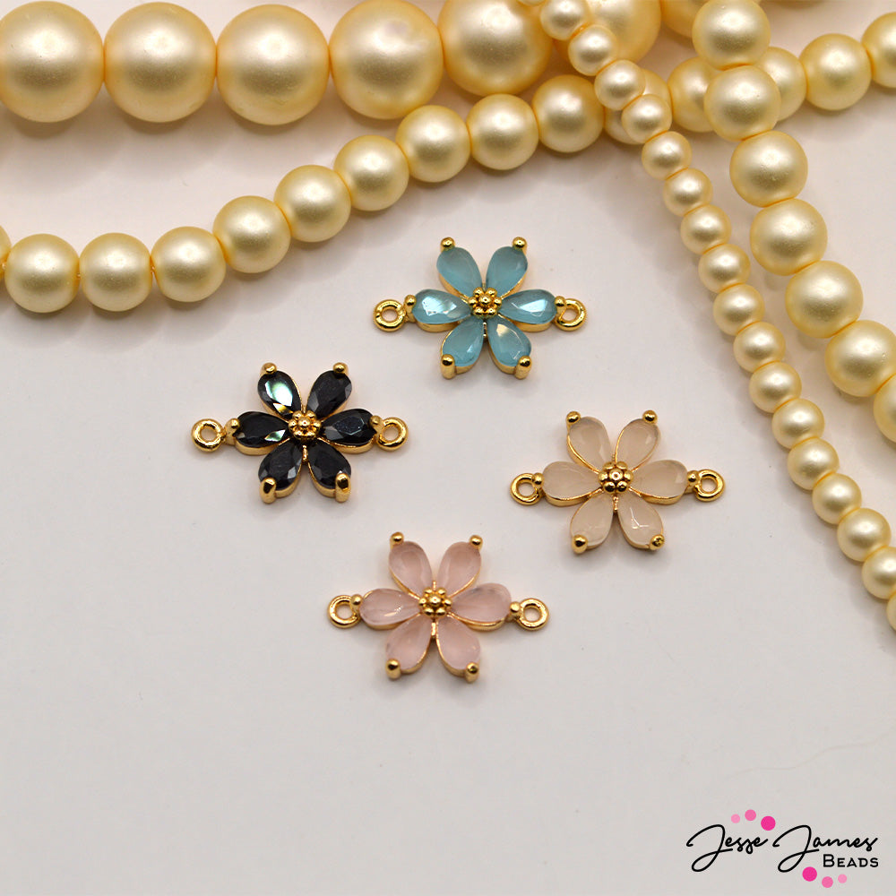 Blooming Romance Connector Charm
