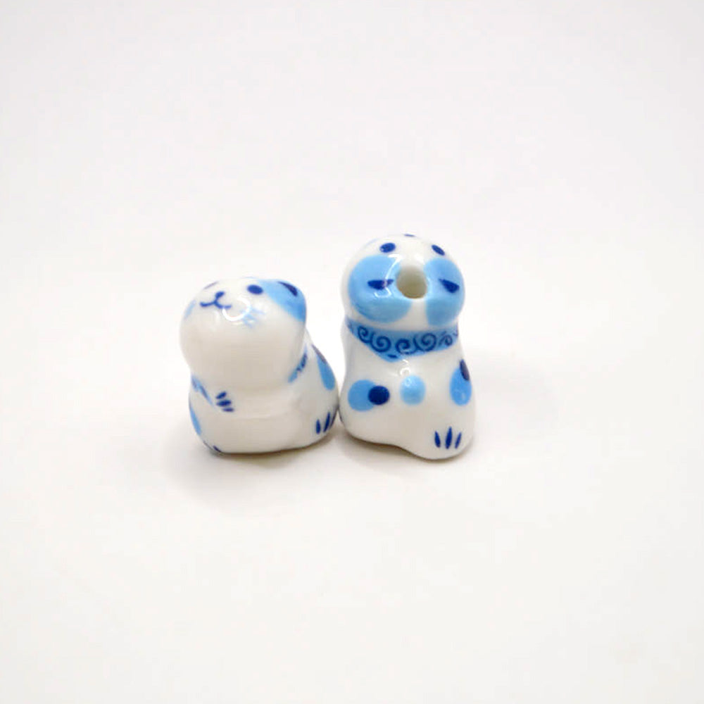 Blueberry the Loyal Friend Cat Ceramic Bead