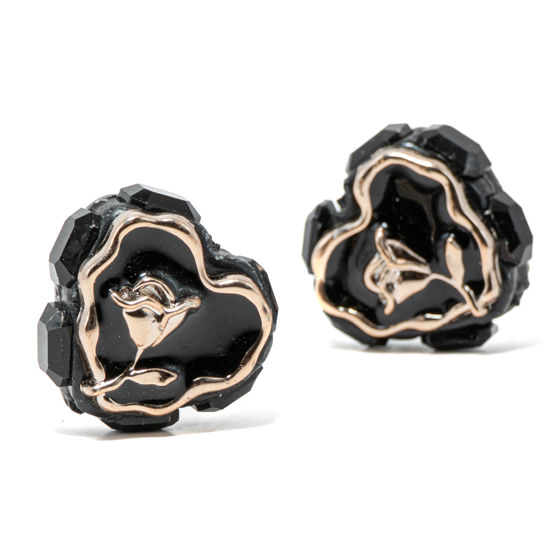 Boho Bead Pair in Amour Doré