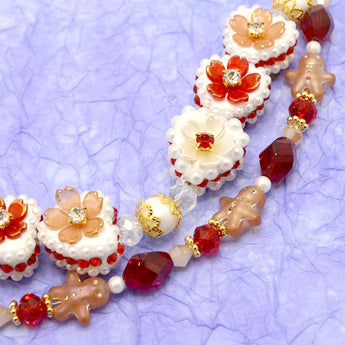 Boho Bead Strand Duo in Gingerbread Lane