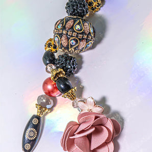 Boho Bead Strand Duo in Dusty Rose