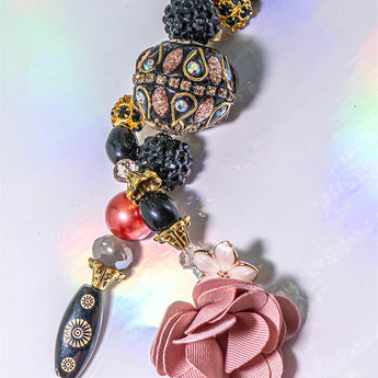 Boho Bead Strand Duo in Dusty Rose