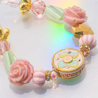 Boho Bead Strand in Coming Up Roses