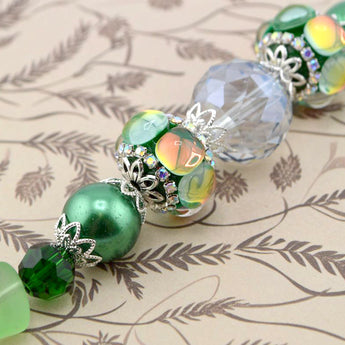 Boho Bead Strand in Going Ever Green