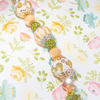 Boho Bead Strand in Green Tea Latte