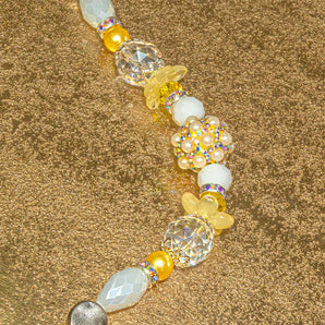 Boho Bead Strand in Bubbly Lemon Soda