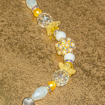 Boho Bead Strand in Bubbly Lemon Soda