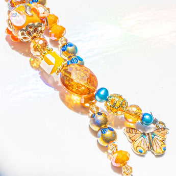 Boho Bead Strand in Monarch Morning Migration