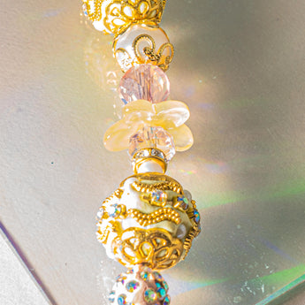 Boho Bead Strand in Morning Sunrise