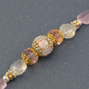 Boho Bead Strand in Perfectly Princess Pink