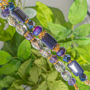 Stone Bead Strand Duo in Night Life Sparkle