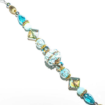 Boho Bead Strand in Teal Me How I Sparkle