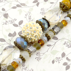 Boho Bead Strand in Willows & Pine Needles