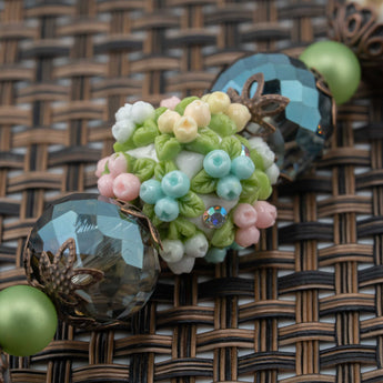 Boho Bead Strand in Winter Berry