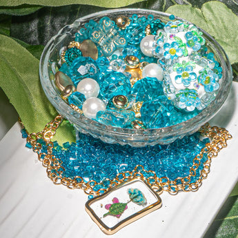 Boho Garden Bead Bundle in Baby Blue Blooms
