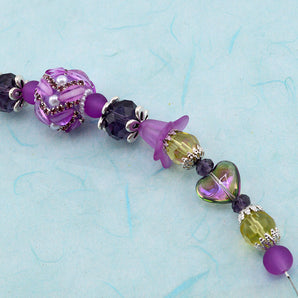 Boho Sparkle Bead Strand in Love Potion