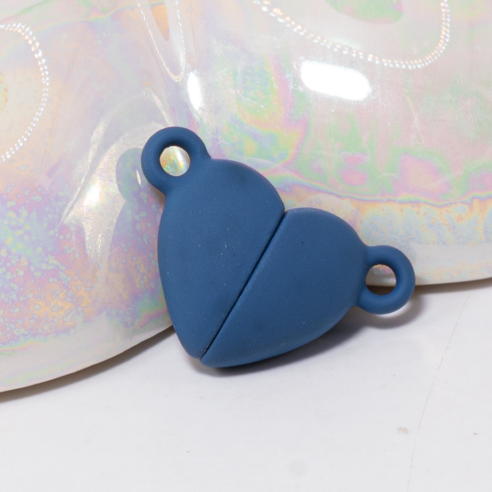 Bold Hearts Magnetic Clasp in Indigo