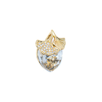Budding Flower Crystal Glass Pendant
