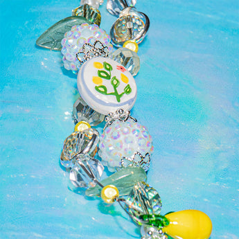 Ceramic Bead Strand Duo in Fresh Sqeezed Lemonade