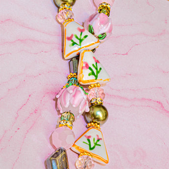 Ceramic Bead Strand Duo in Hidden in The Garden