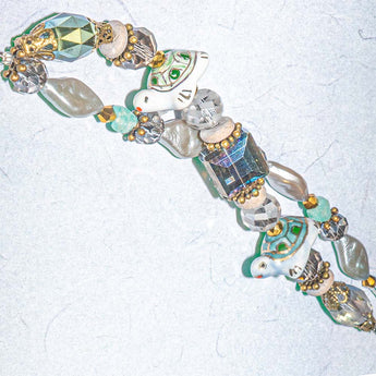 Ceramic Bead Strand Duo in Slow & Steady
