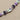 Ceramic Bead Strand in Violet Blooms