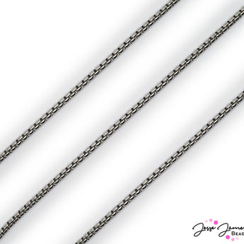 Chain in Heavy Metal Silver