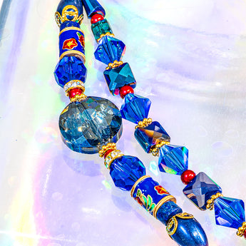 Cloisonné Bead Strand Duo in Tokyo Nights