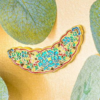 Cloisonné Connector in Bountiful Blooms