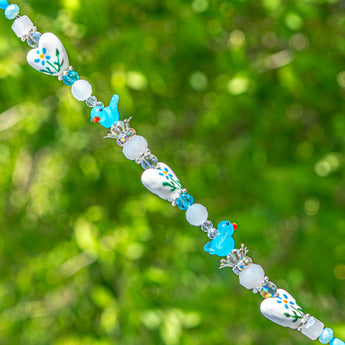 Critter Bead Strand in Baby Bluebirds